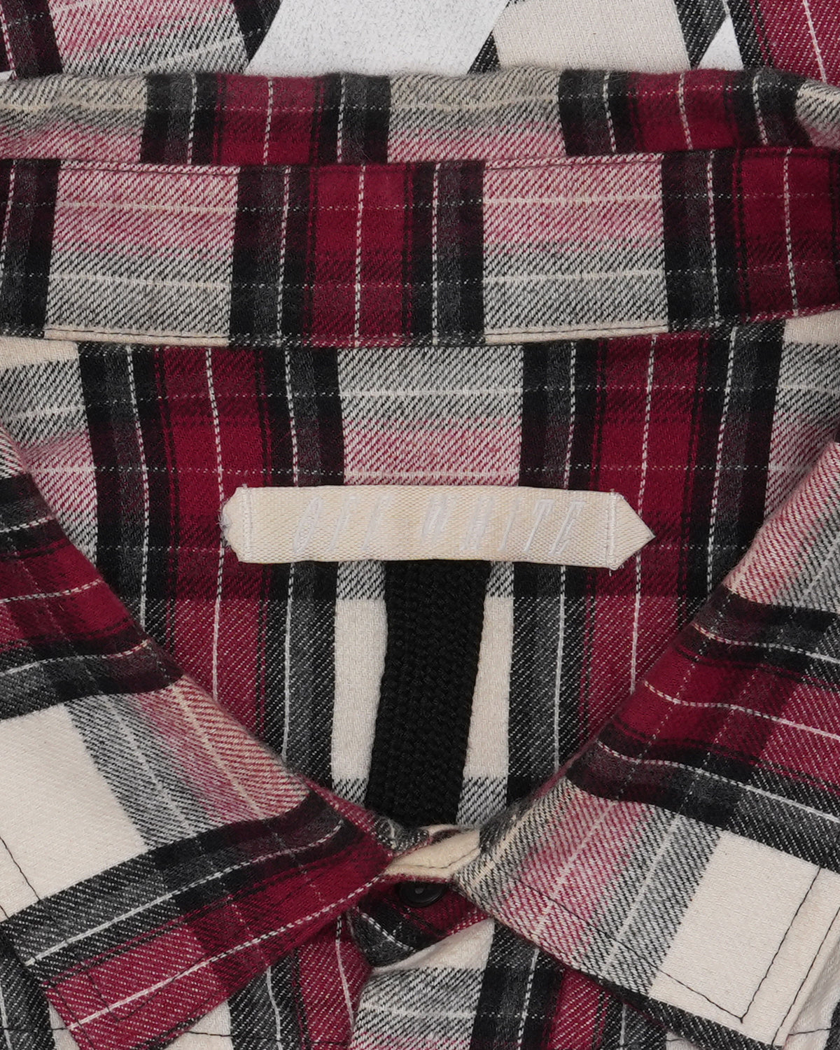 Diagonal Logo Plaid Flannel Shirt