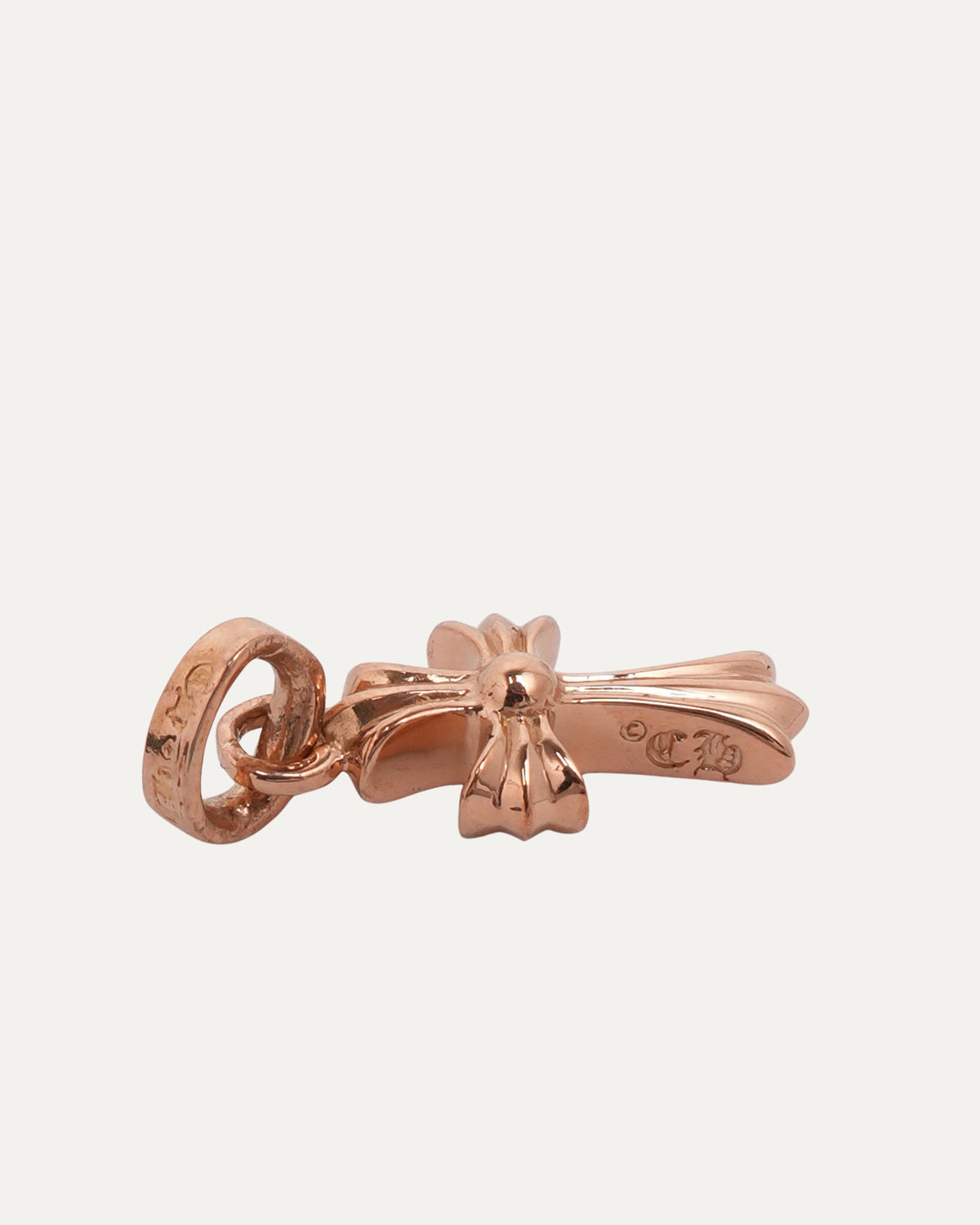 Gold Pink Sapphire Baby Fat Pendant