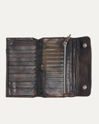 Camouflage Fleur Button Wallet