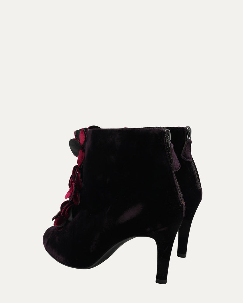 Velvet Heeled Bootie