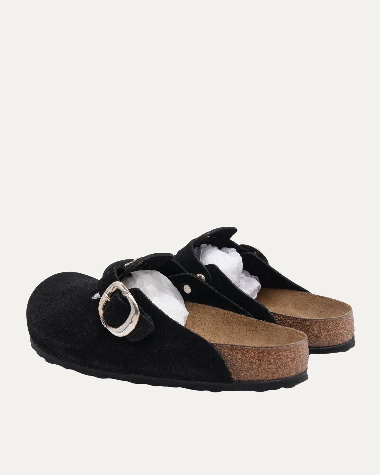 Dagger Embellished Birkenstock Boston Suede Mule