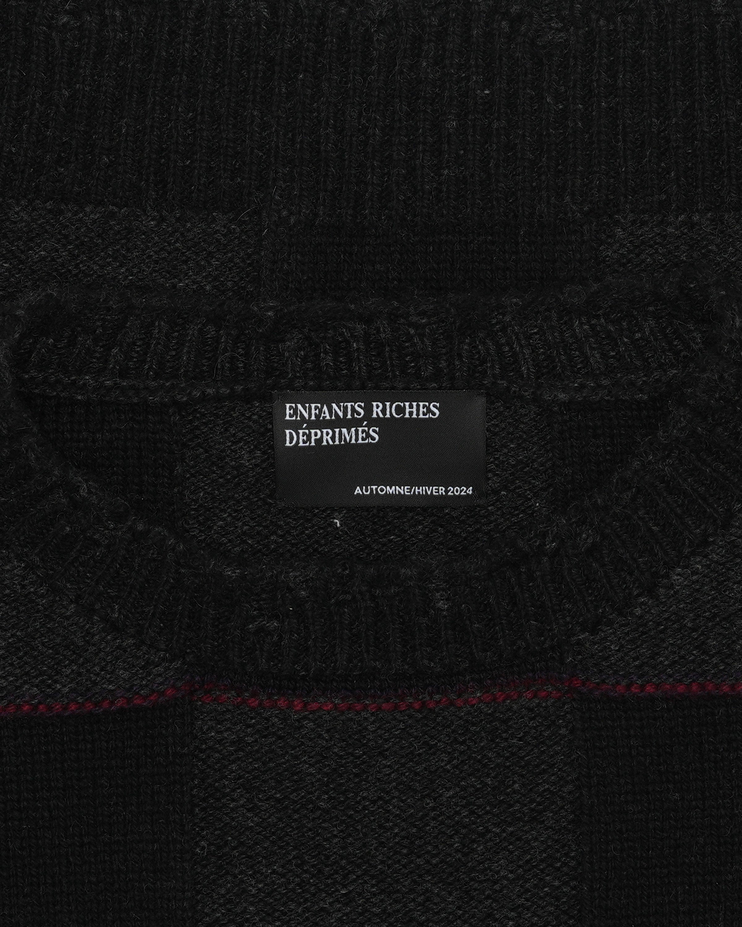 Checked Cashmere Jacquard Sweater