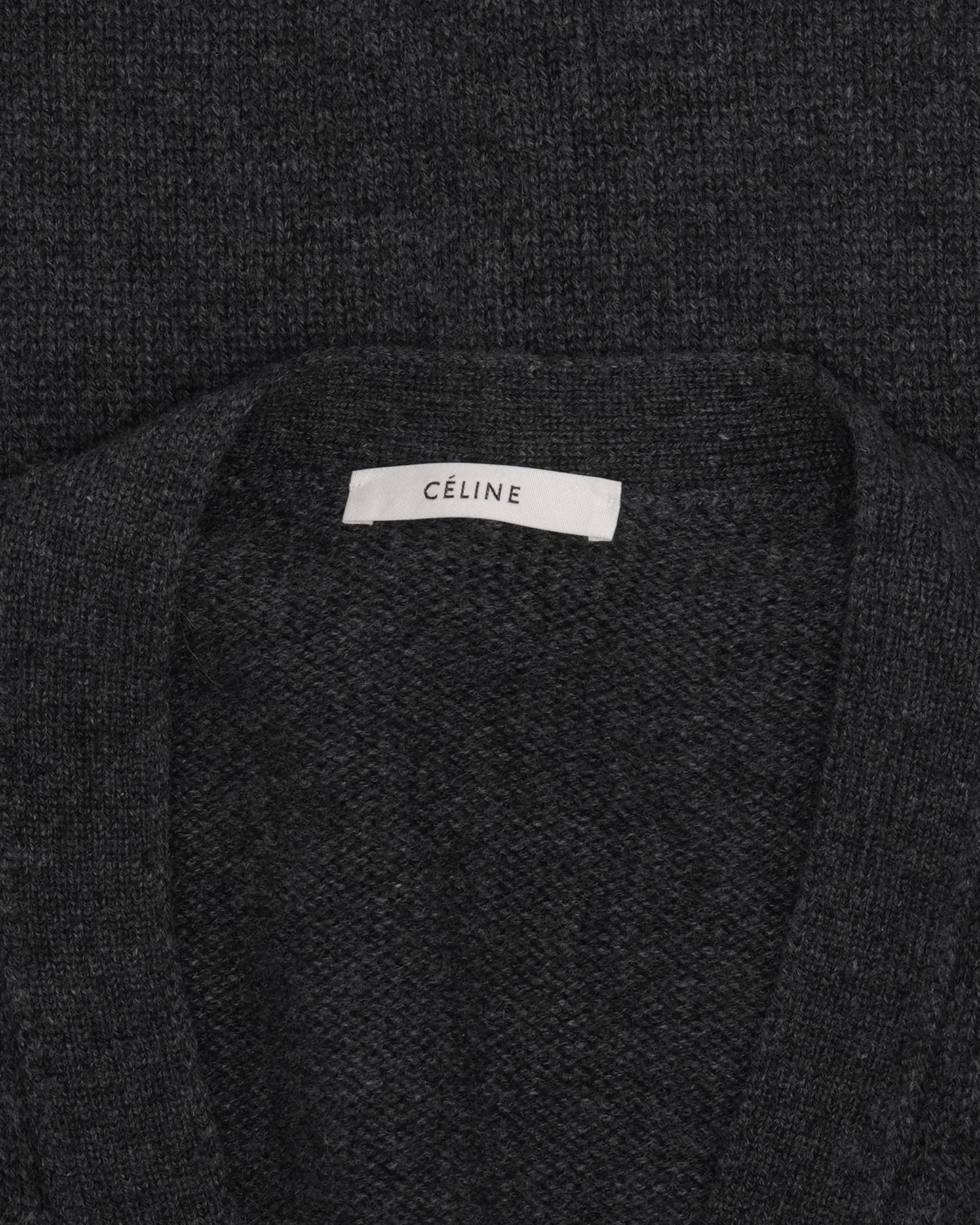 Embroidered Logo Cashmere Cardigan Sweater