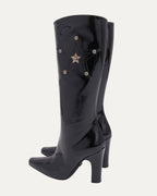 Patent Leather Star Embellished Sugar Jones Boots