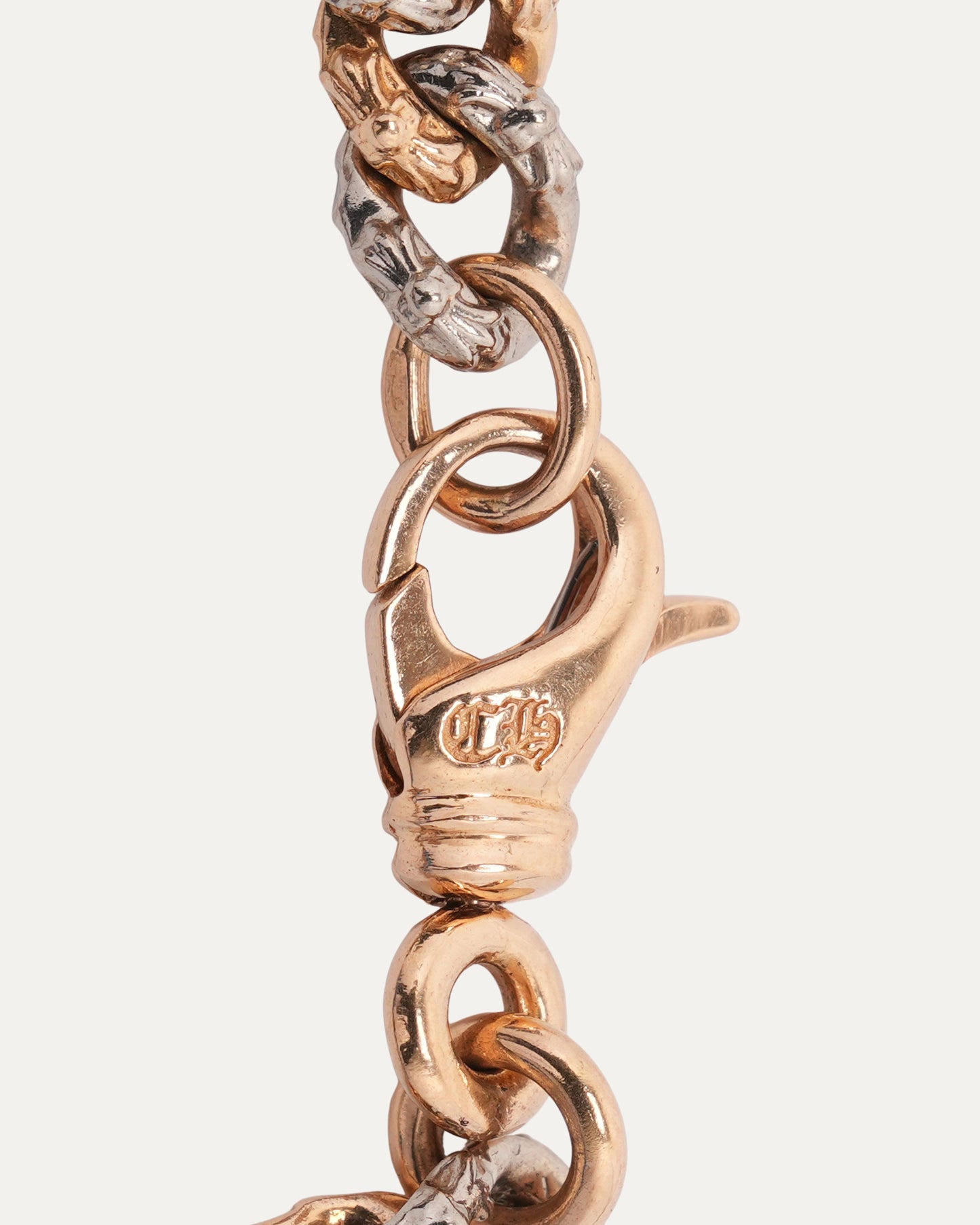 Mixed Gold Extra Fancy Link Bracelet