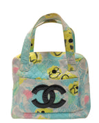 Canvas and Patent Leather CC Mini Tote