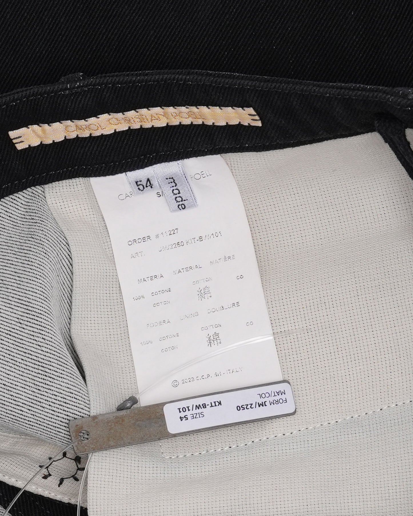 SS07 Round Cut Cotton Jeans