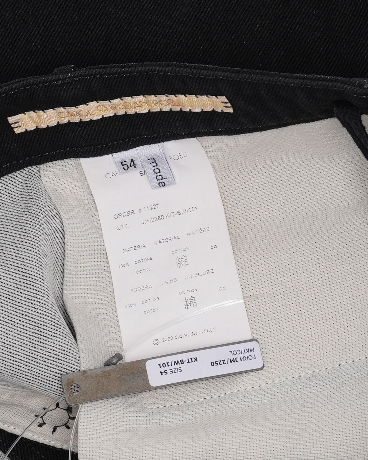 SS07 Round Cut Cotton Jeans