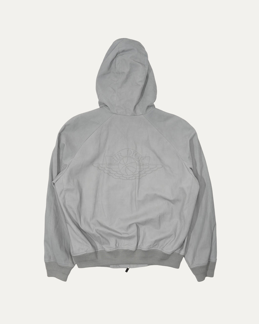 Air Jordan Suede Zip Up Hoodie