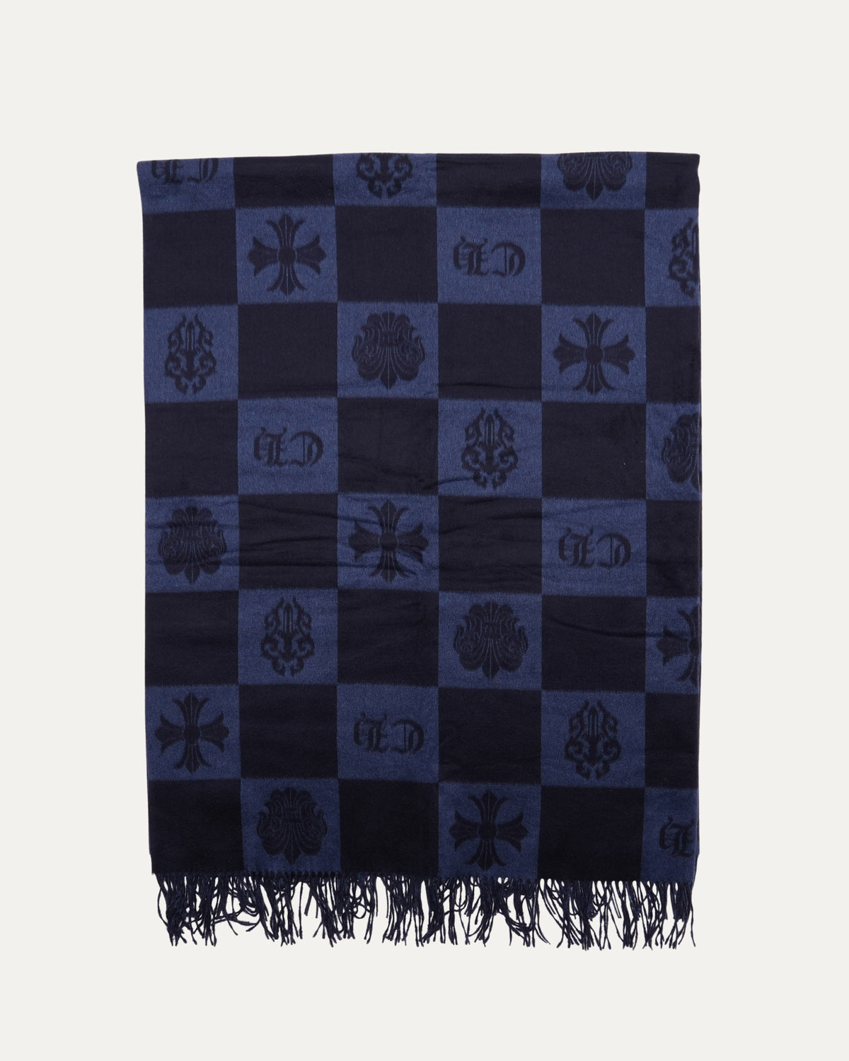 Plus Cross Patch Silk Throw Blanket