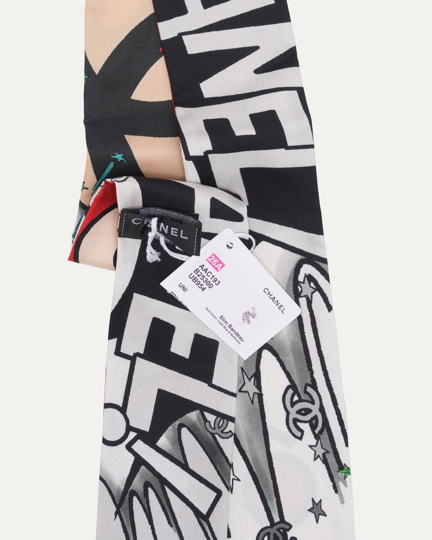 CC Comic Art Silk Slim Bandeau