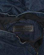 Ruckus Hooded Denim Cross Patch Jacket