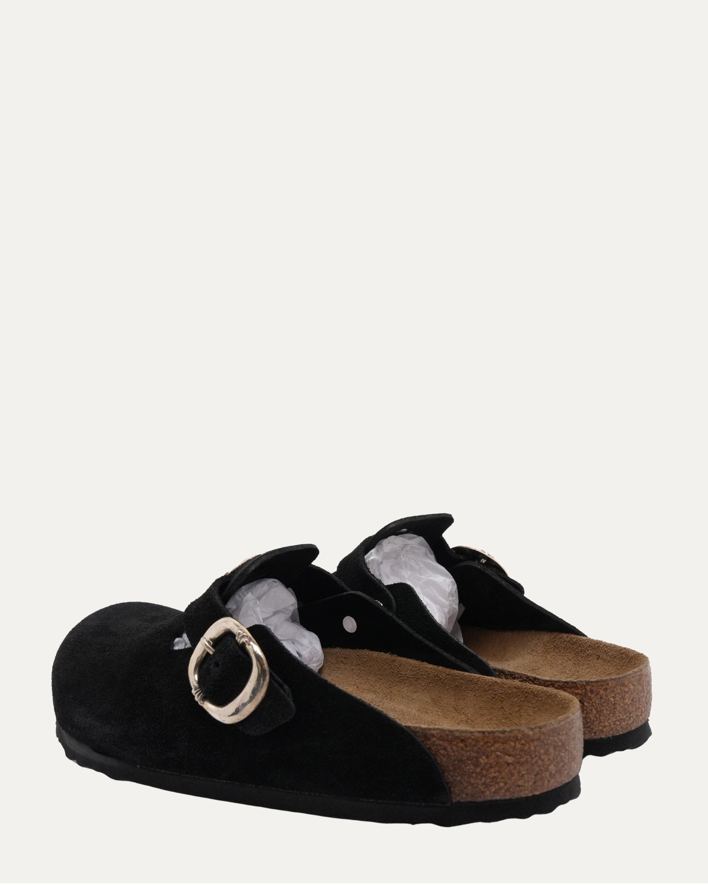 Dagger Embellished Birkenstock Boston Suede Mule