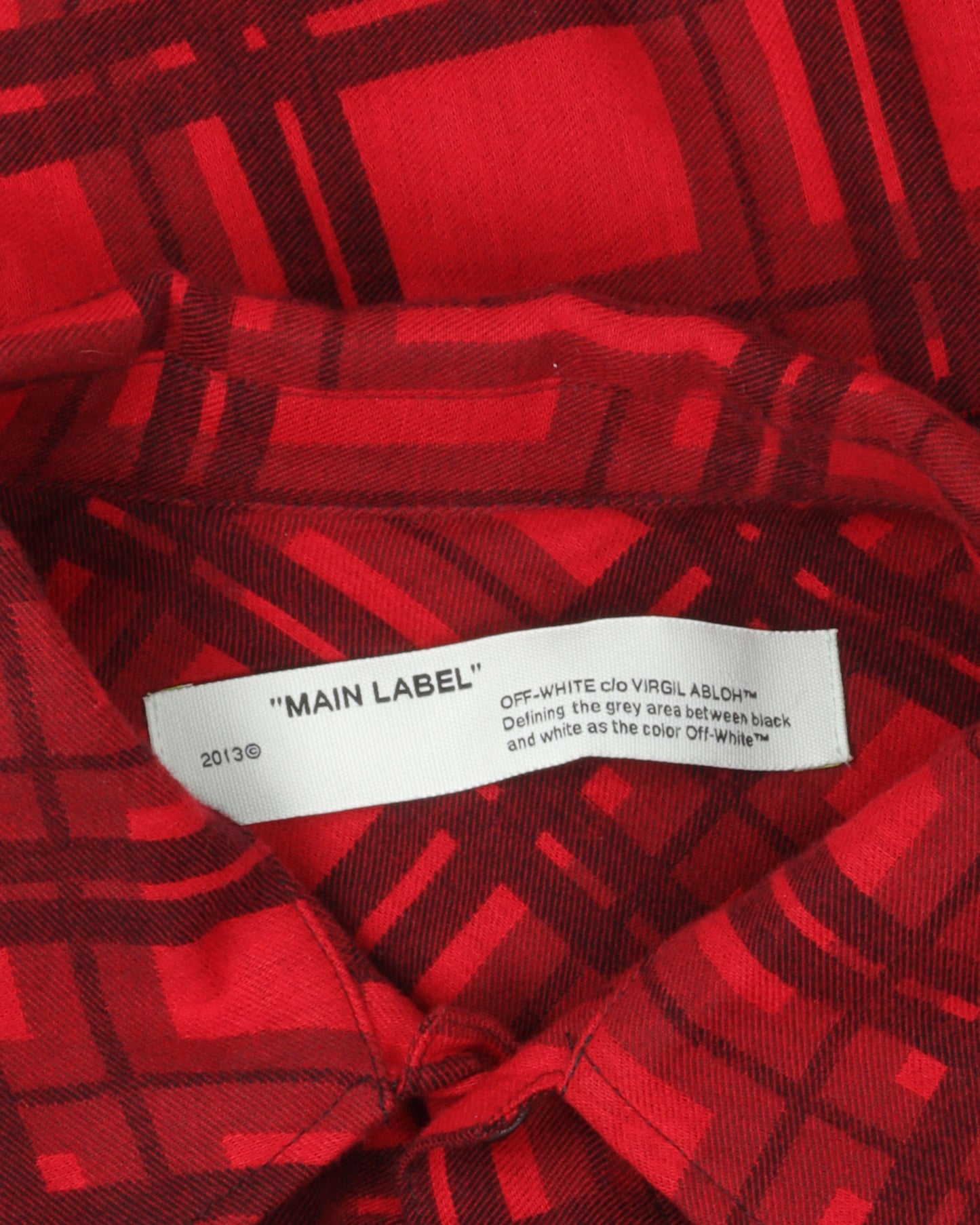 Diagonal Logo Flannel Shirt