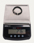 Large Multi Charm Onyx Bead Bracelet