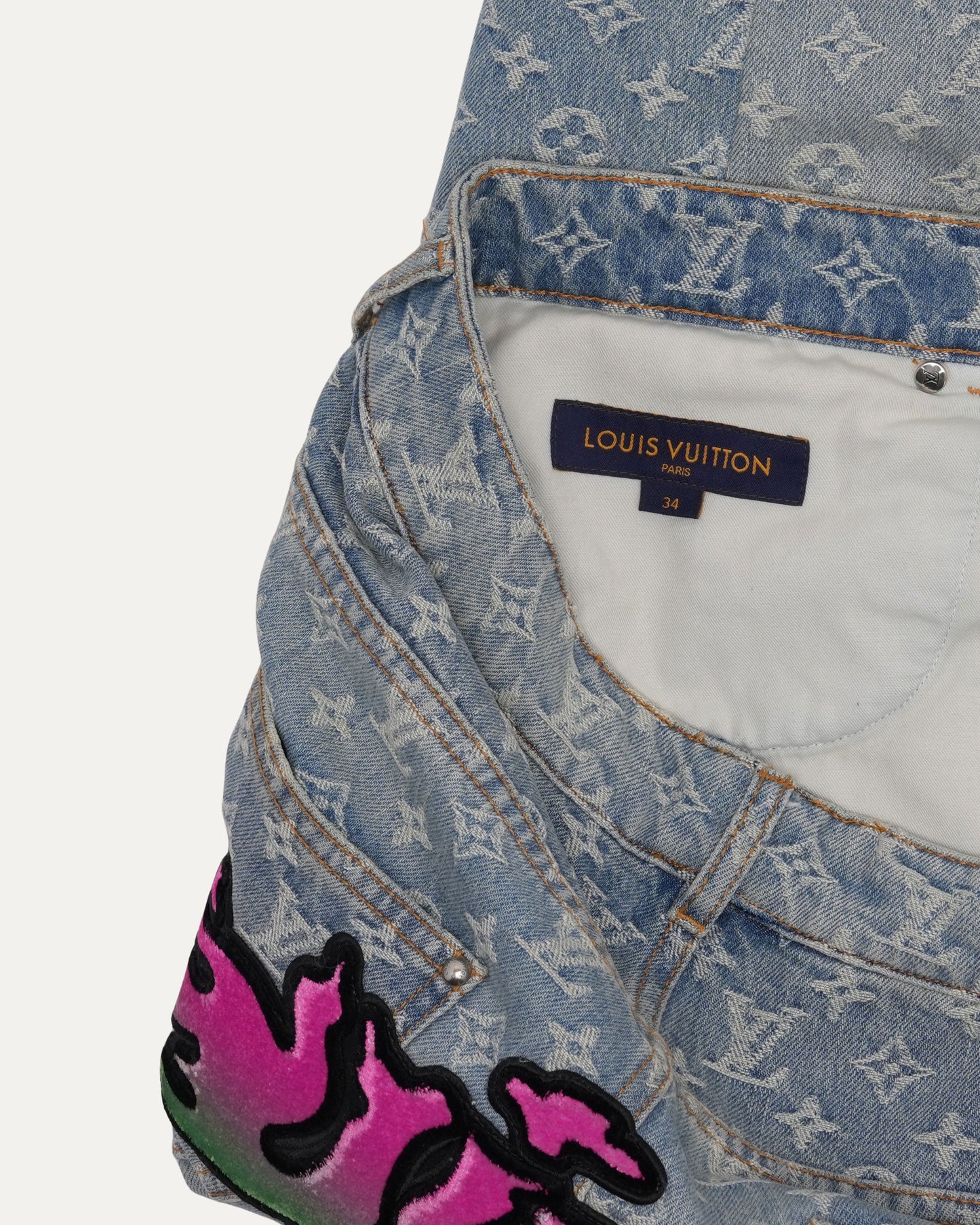 Monogram Graffiti Jeans