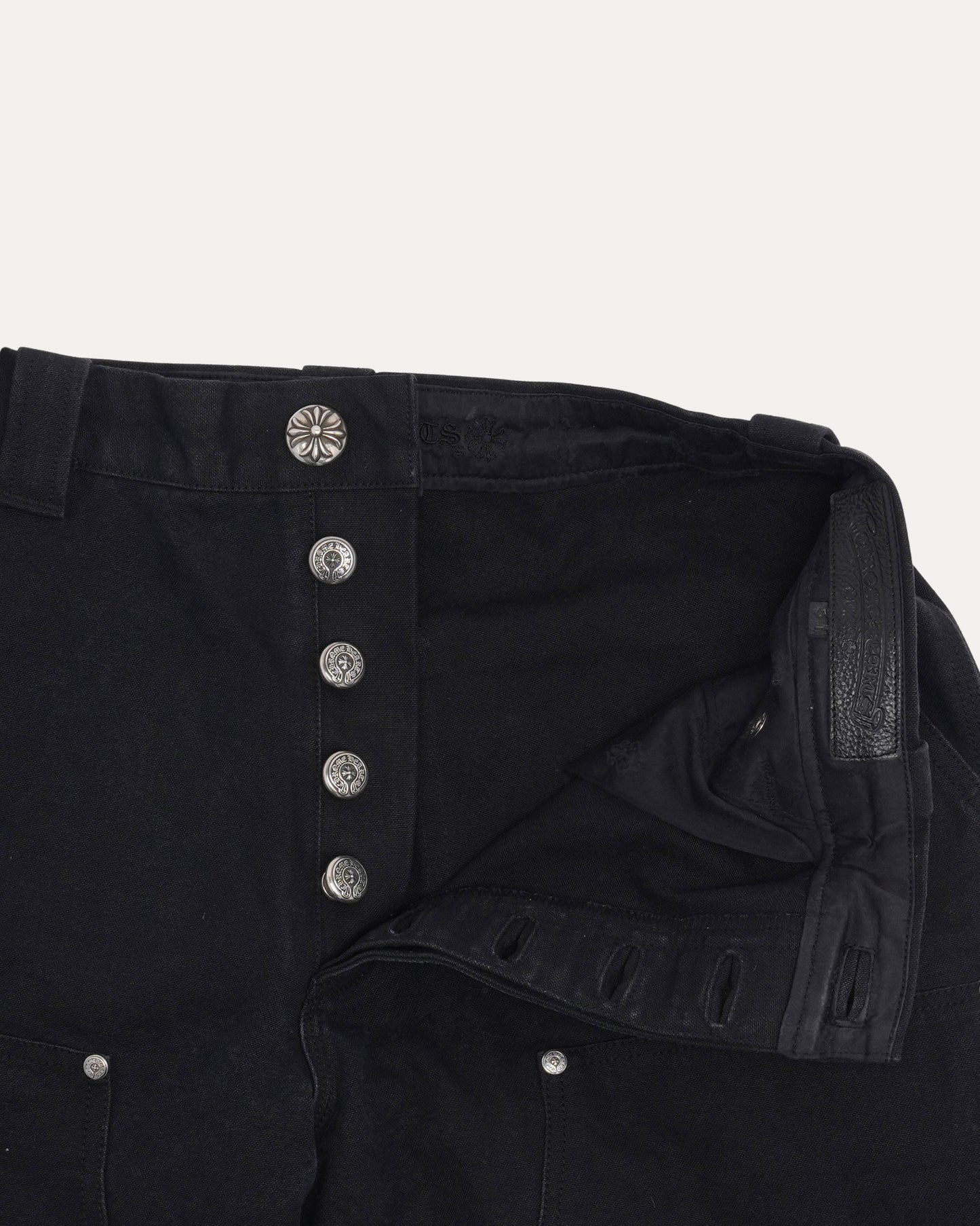 Double Knee Cross Patch Shorts