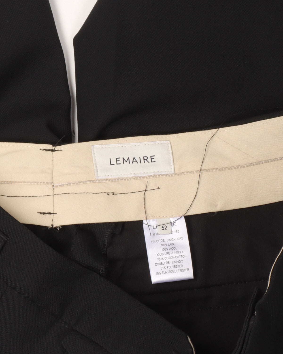Pleated Wool Slacks