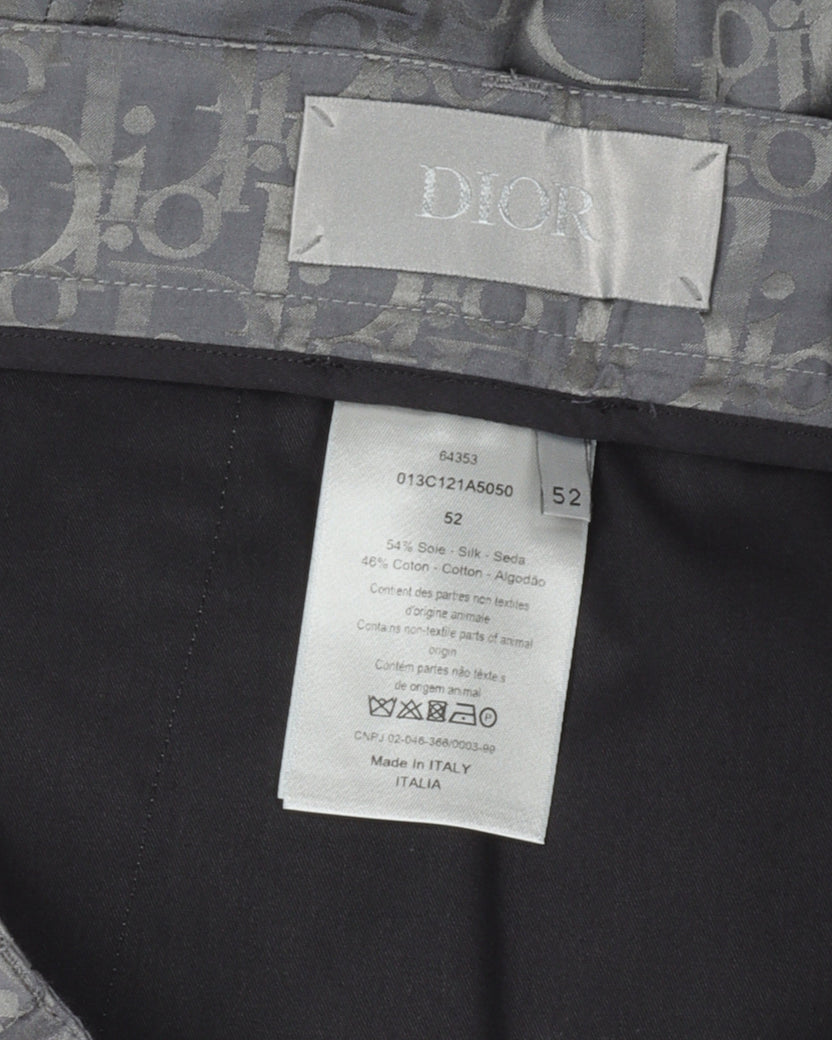 Silk Blend Oblique Monogram Shorts