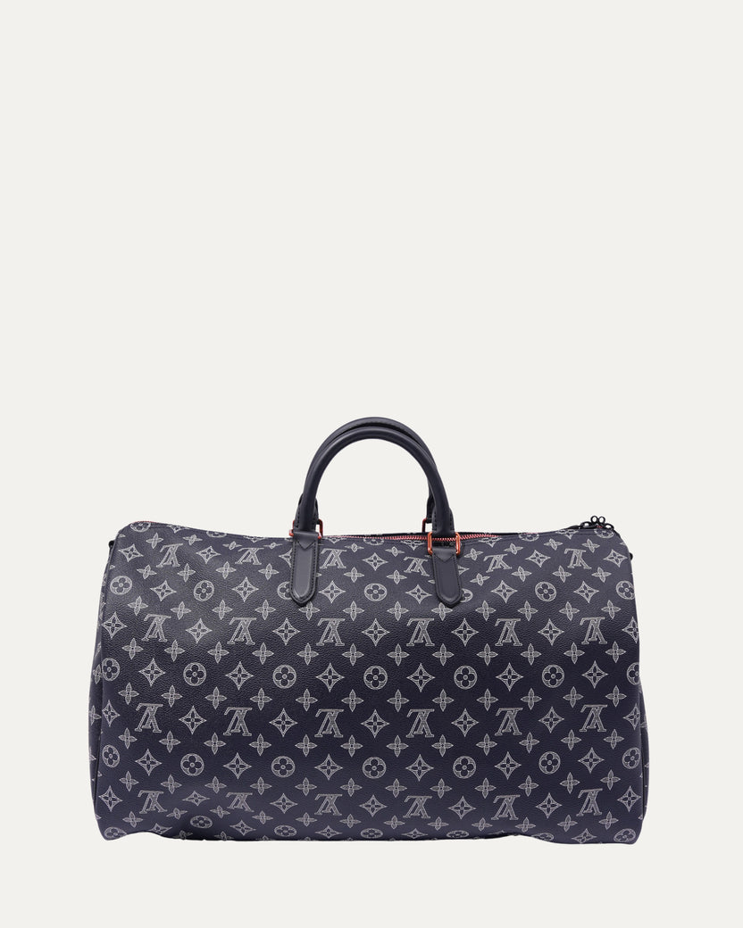 Keepall Bandouliere Bag Limited Edition Upside Down Monogram Ink 50