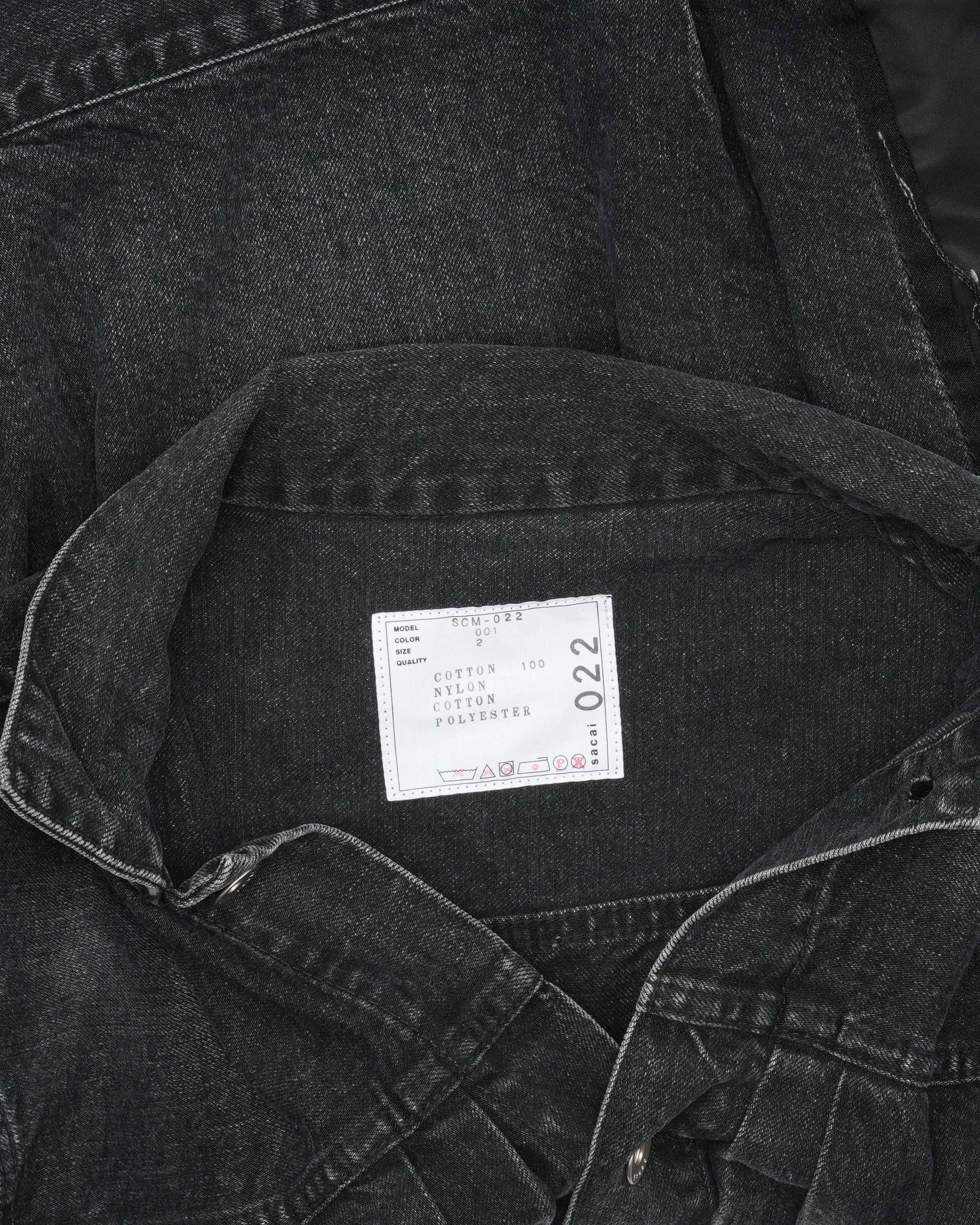 Denim and Nylon Twill Jacket