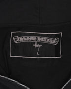 Paris Exclusive Beaded Vertical Logo Thermal Zip Up Hoodie