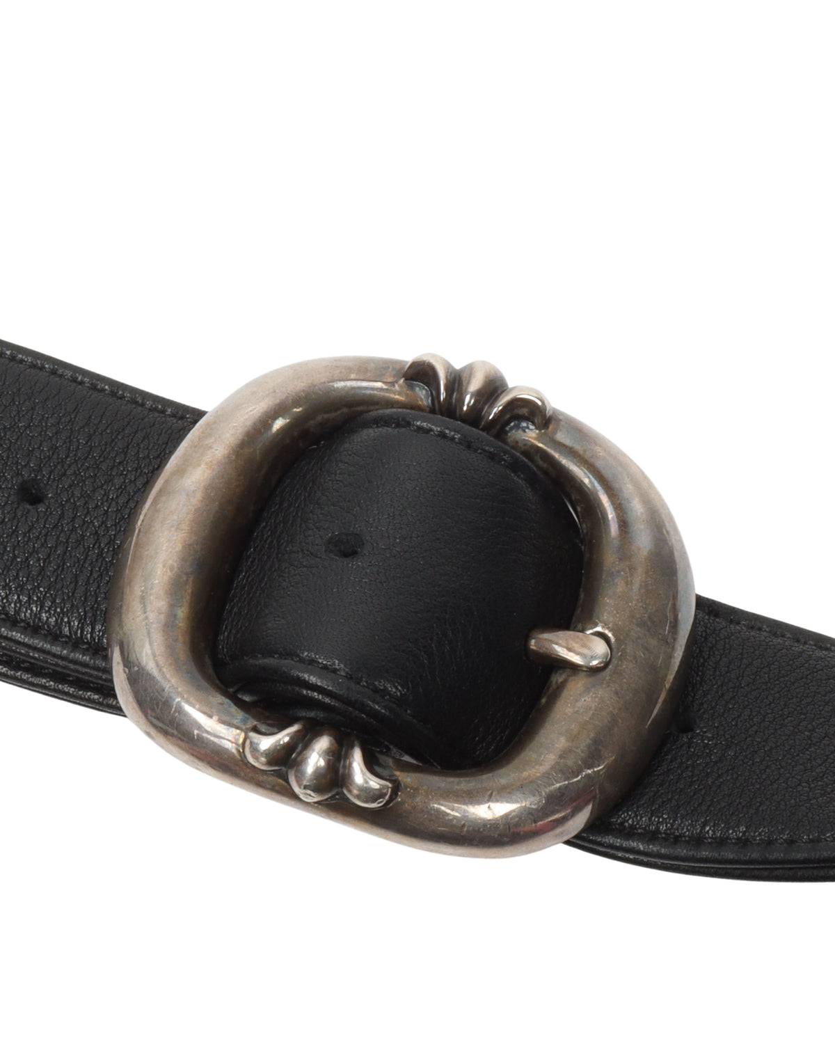 Leather XL Cross Patch Sling Bag