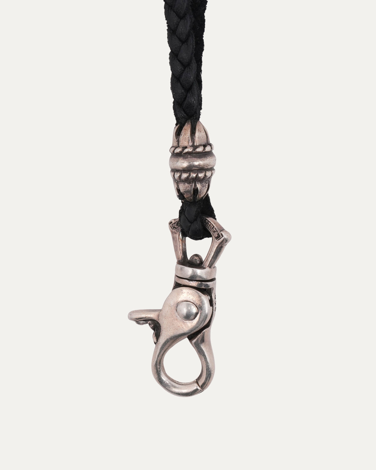 Lobster Clasp Leather Braid Lanyard