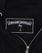 Paris Exclusive Beaded Horseshoe Logo Thermal Zip Up Hoodie