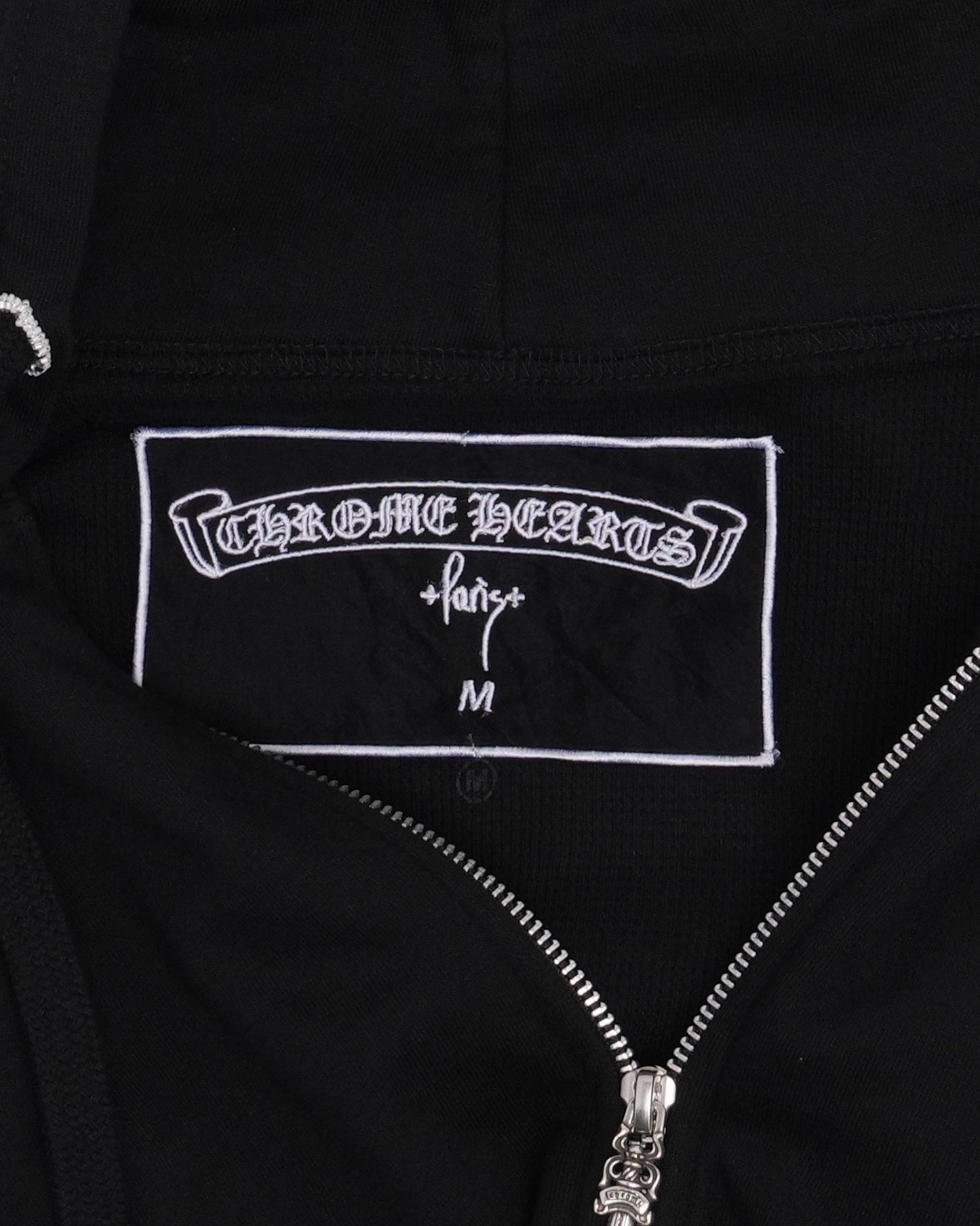 Paris Exclusive Beaded Horseshoe Logo Thermal Zip Up Hoodie
