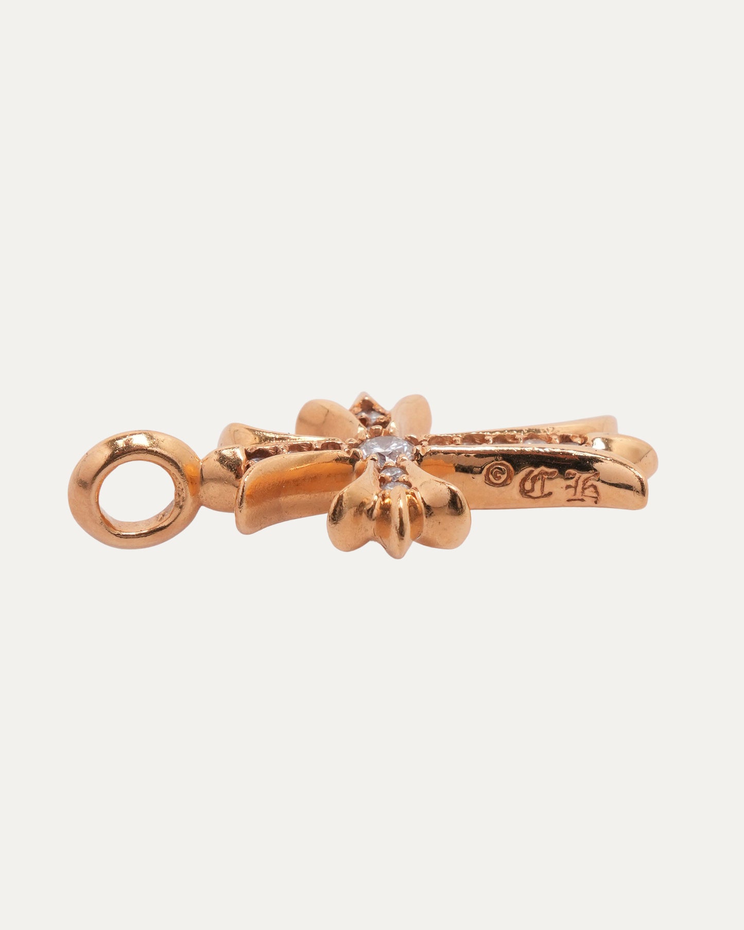 Gold & Diamond Tiny Fat Pendant