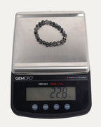 8mm Rutilated Quartz Plus Cross Bead Bracelet