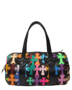 Multicolor Cross Patch Cemetery Mini Duffle Bag