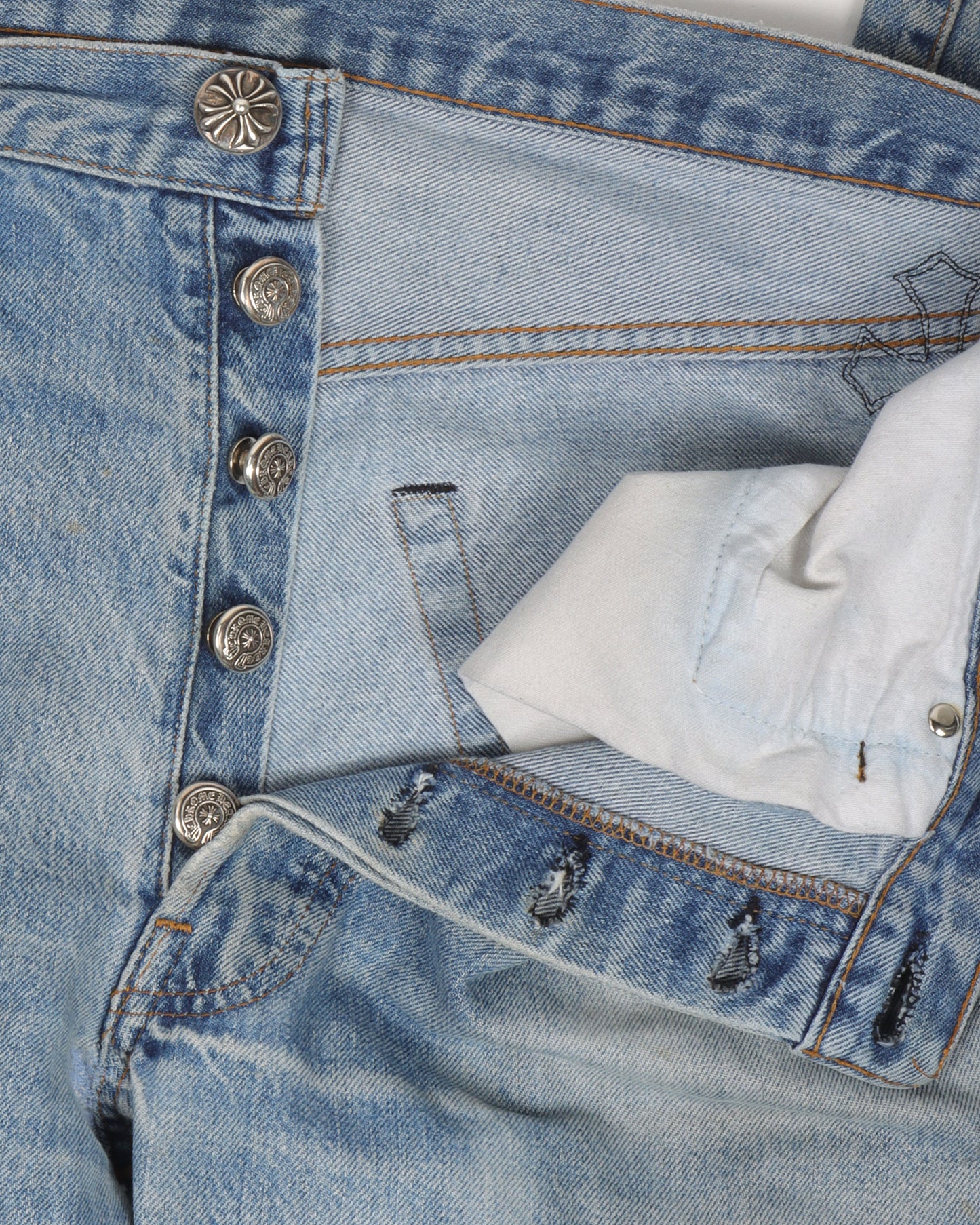 Repaired Levi's Cross Patch Jeans