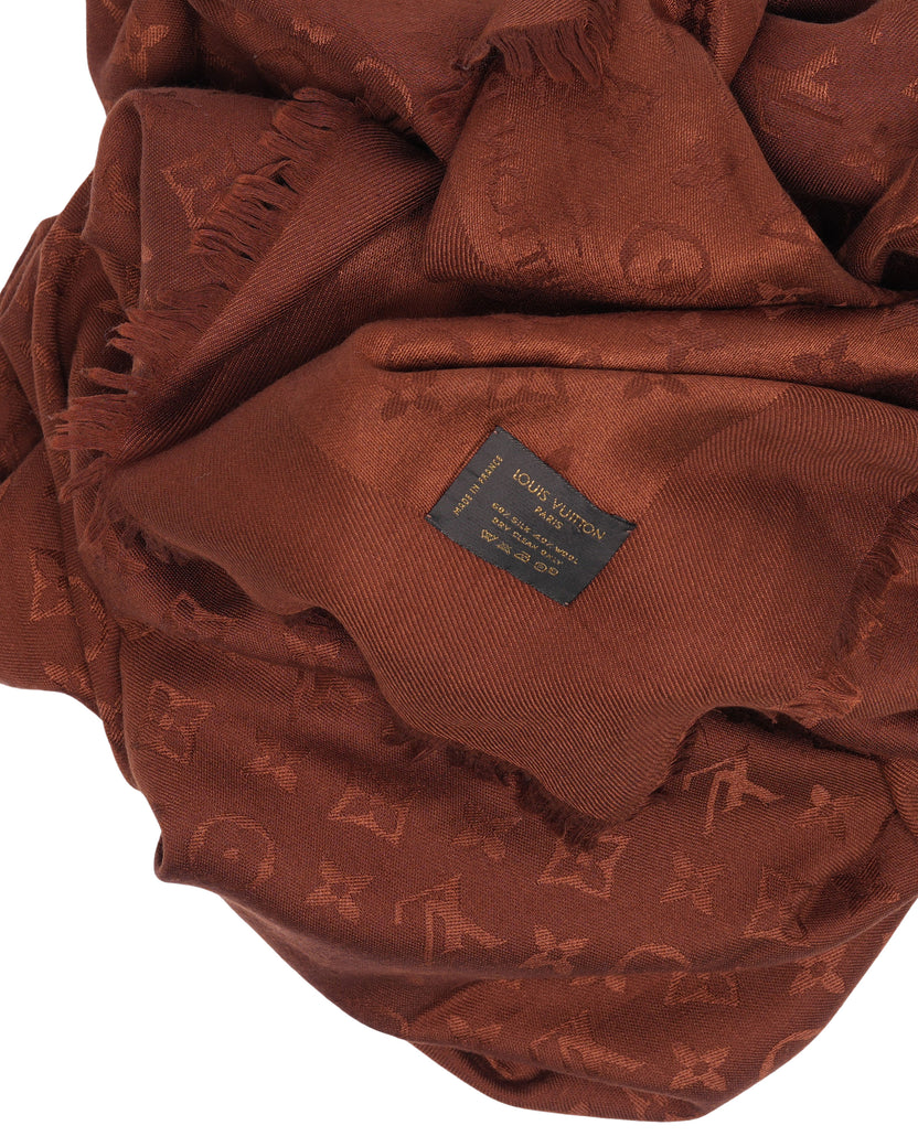 Tonal Monogram Scarf