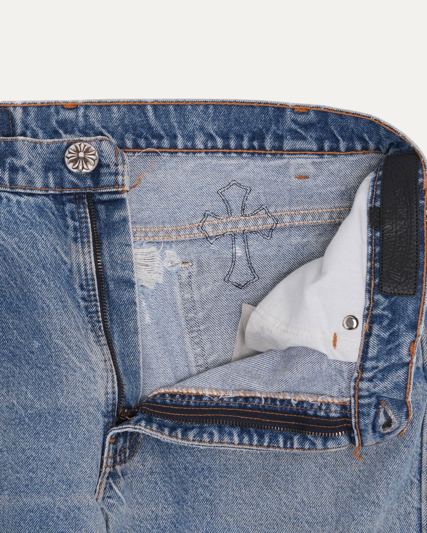 Levi's 517 Orange Tab Cross Patch Jeans