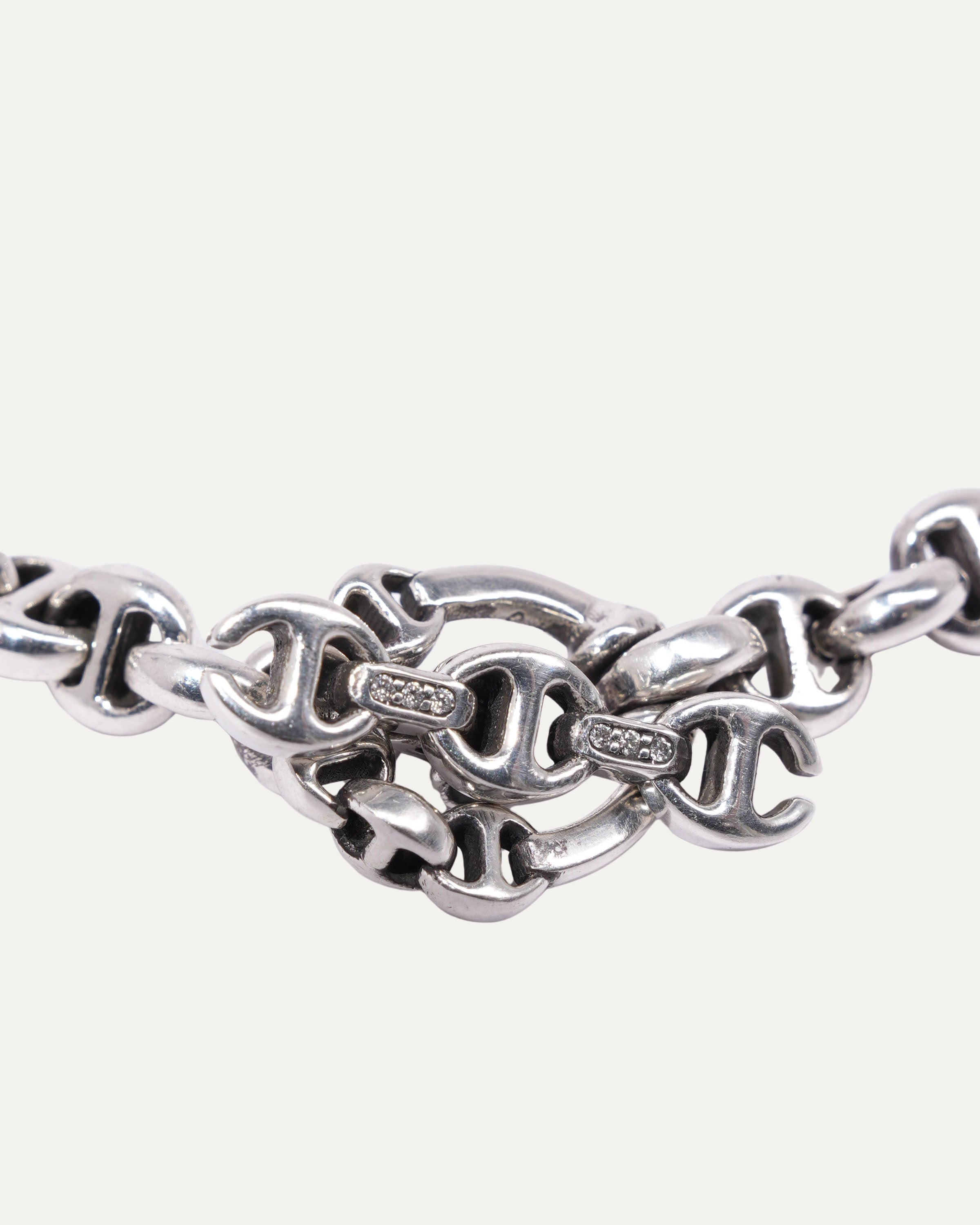 5MM Open-Link Bracelet w/ Diamond Toggle