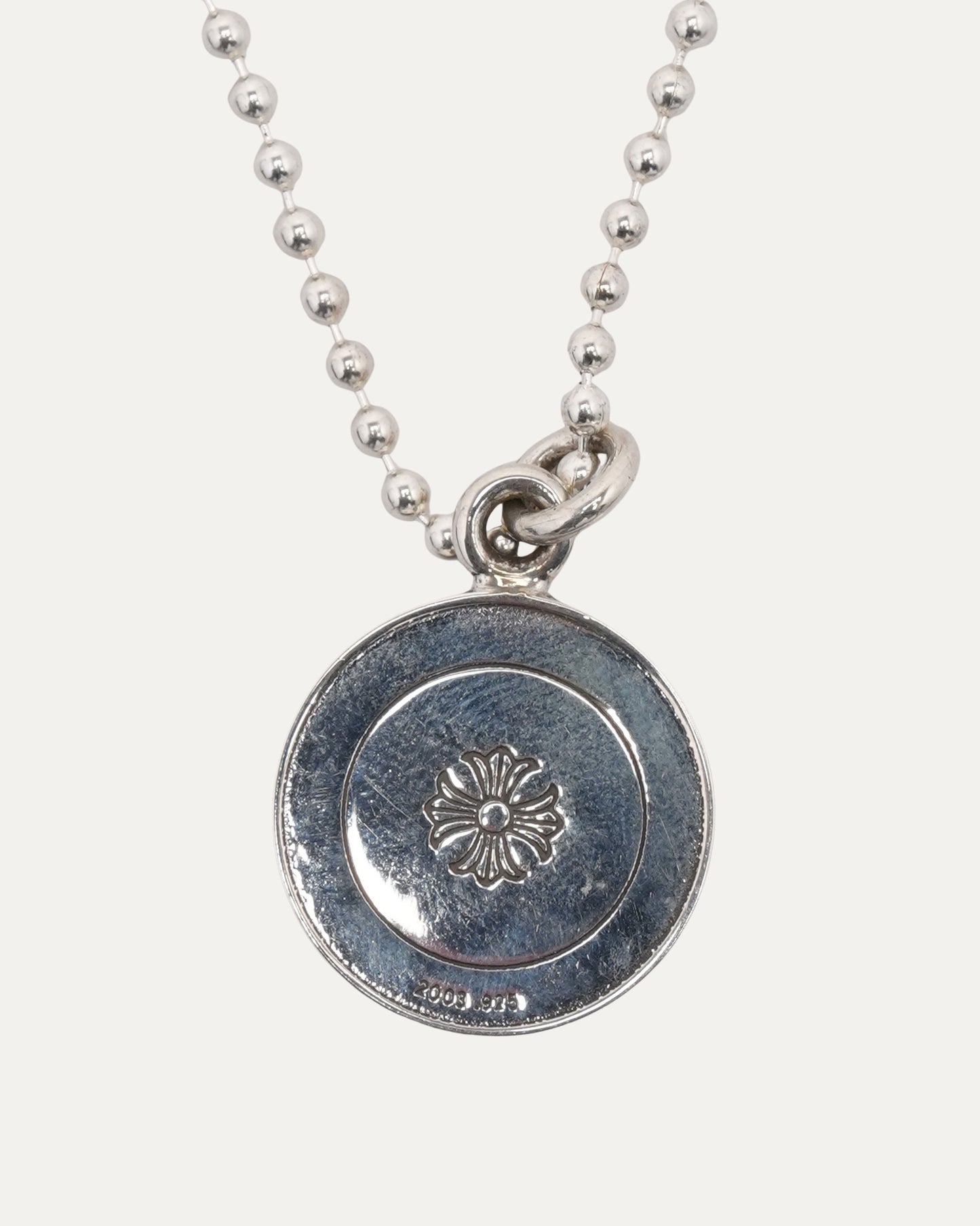 Angel Medallion Pendant on Ball Chain