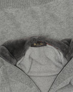Shearling Zip Up Sweater
