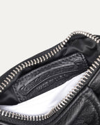 Double Dagger Zip Cross Patch Wallet