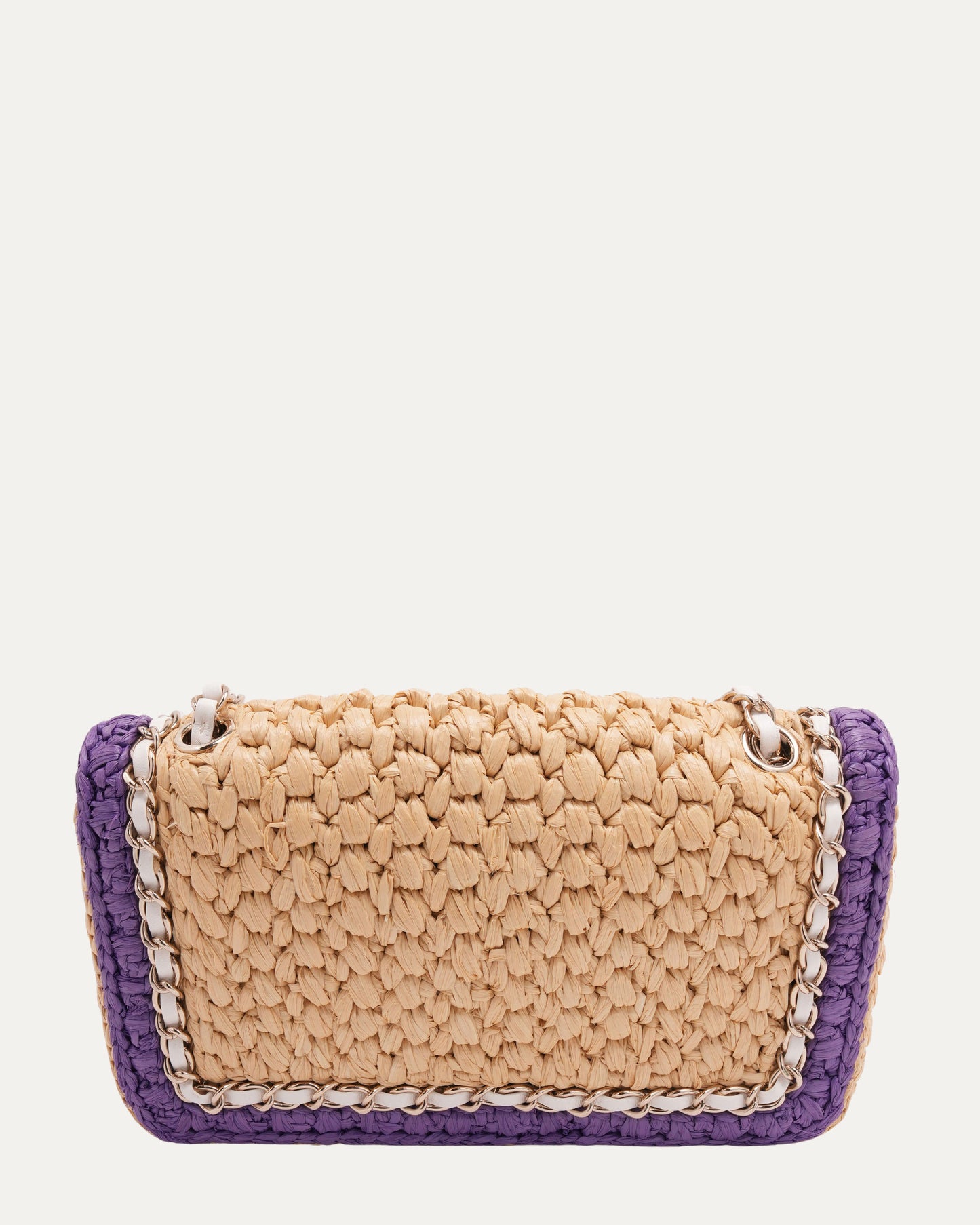 Raffia Chain Venice Beach Flap Bag