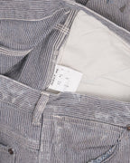 Distressed Hickory Stripe Carpenter Pants