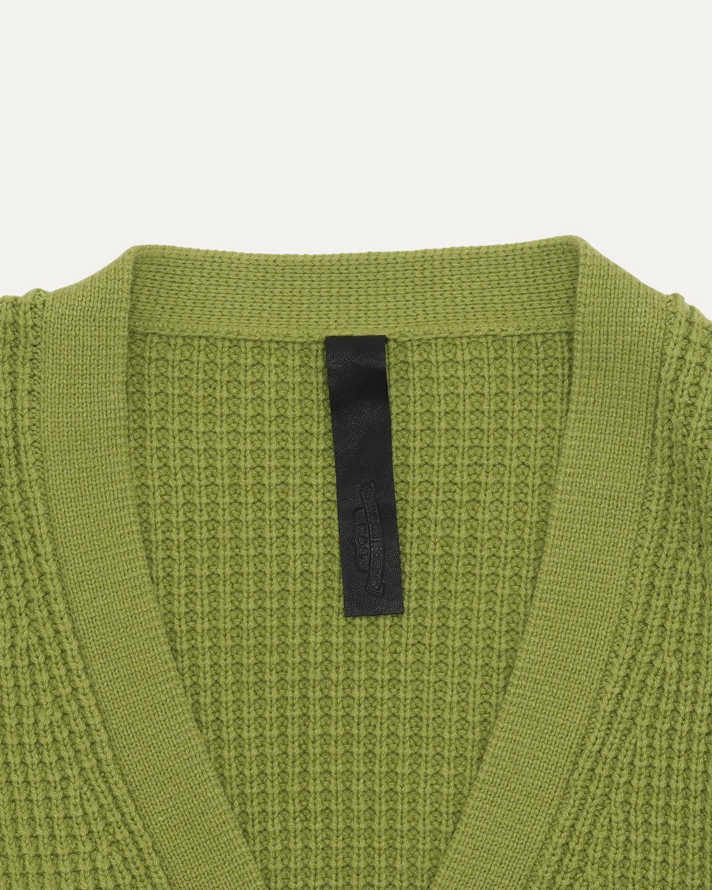Cashmere Cross Patch Hit & Run Cardigan Sweater