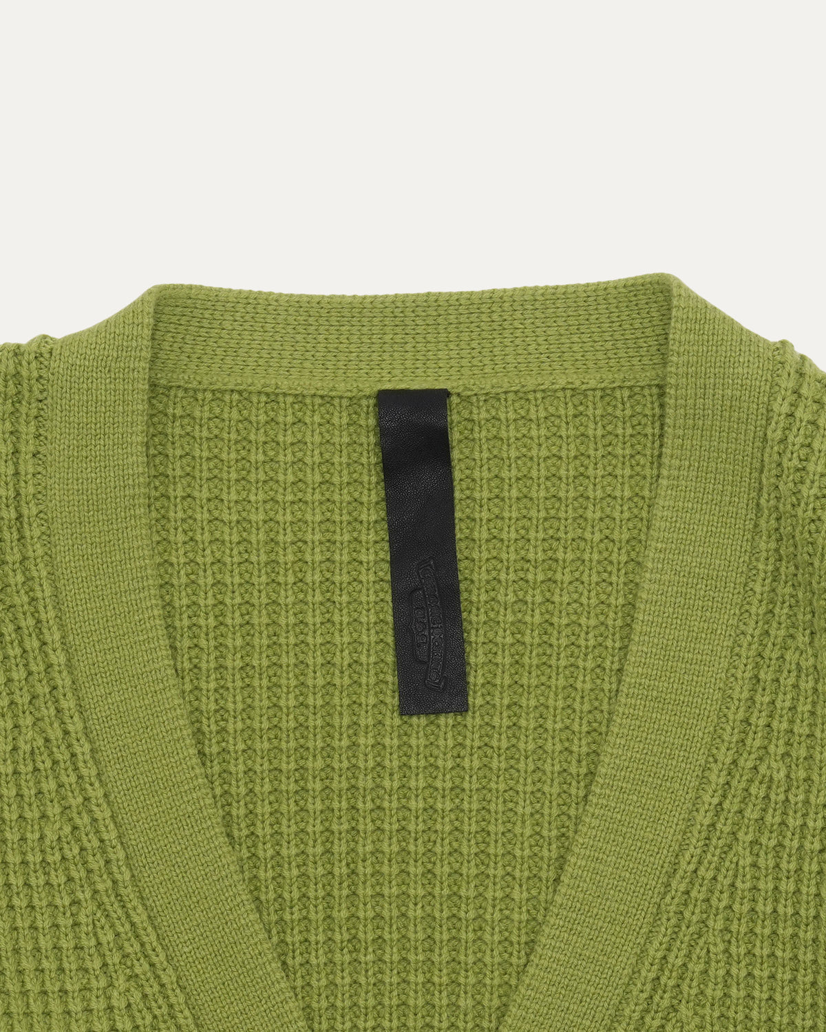 Cashmere Cross Patch Hit & Run Cardigan Sweater
