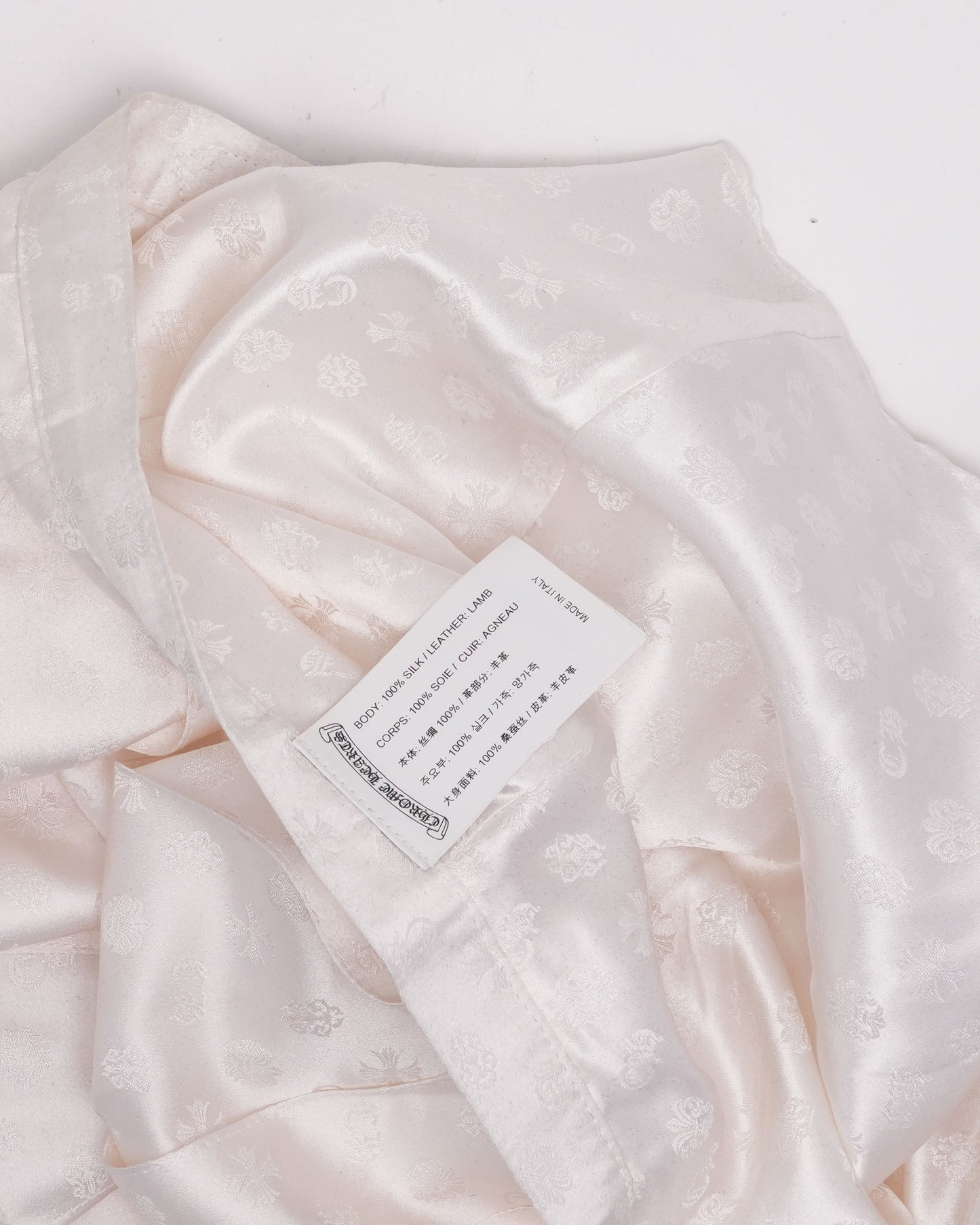 Monogram Silk Pleated Skirt