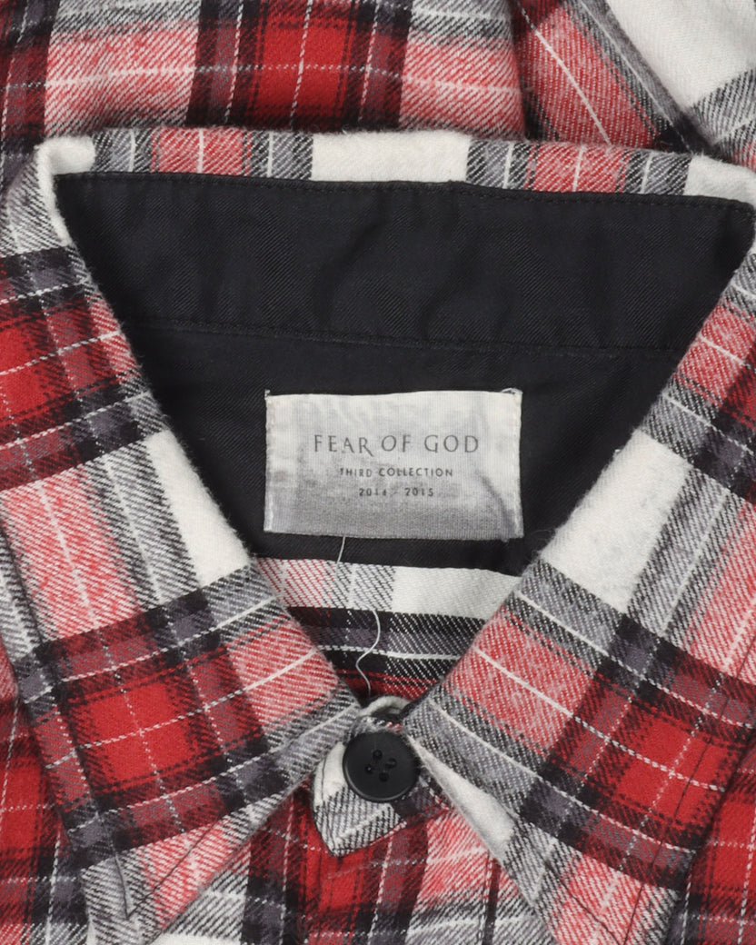 Third Collection Sleeveless Zipper Flannel