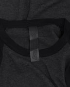 Silk Blend Cross Patch Long Sleeve Raglan T-Shirt
