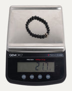 8mm Onyx Plus Cross Bead Bracelet