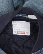 Washed Knockout Denim Varsity Jacket