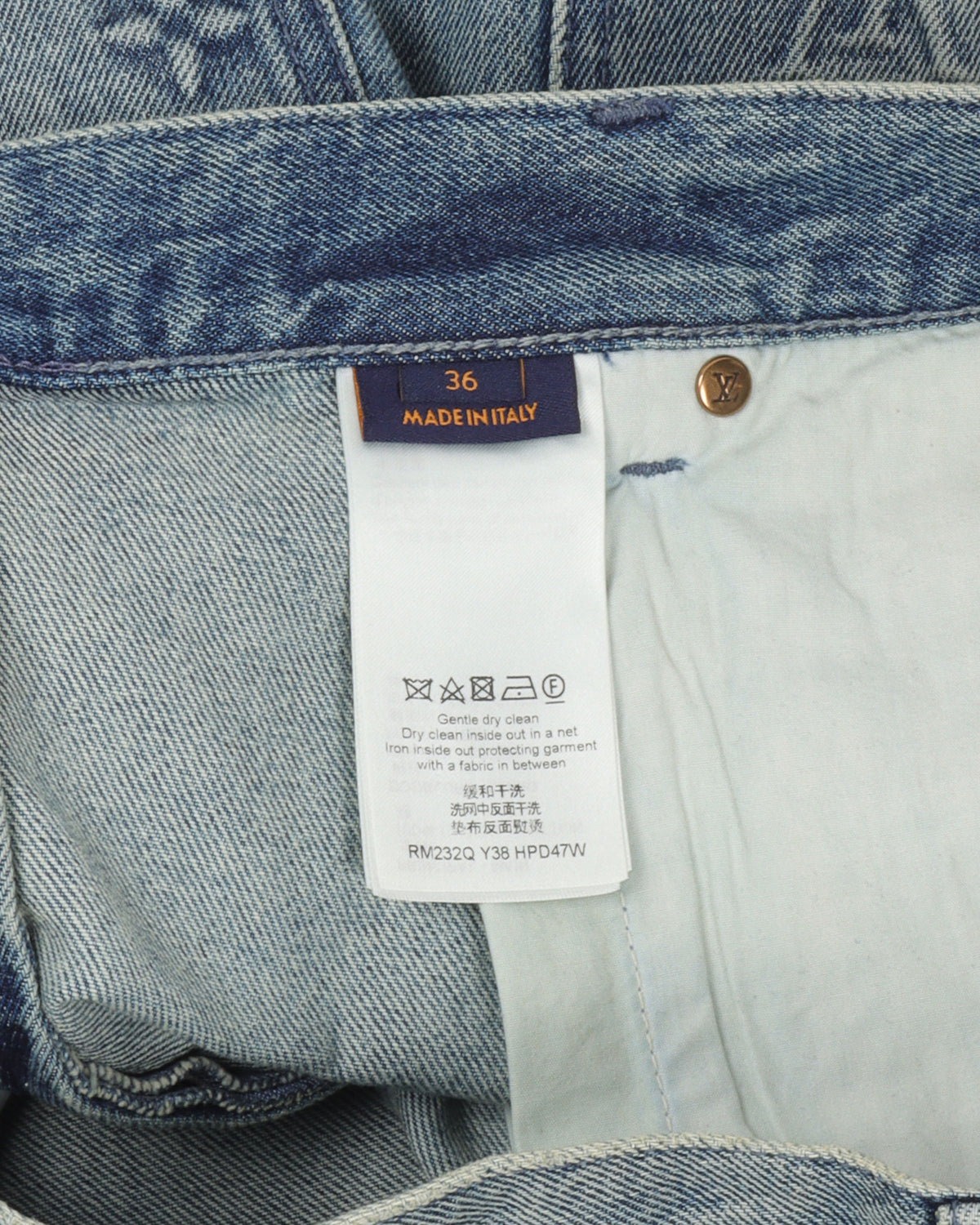 Monogram Carpenter Jean Shorts